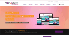 Desktop Screenshot of medialight.com